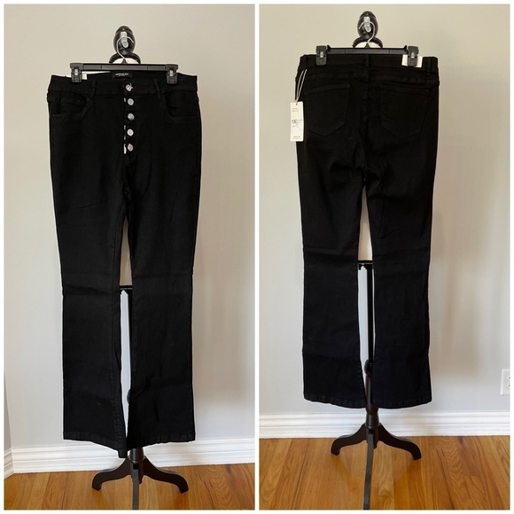 American Bazi button fly boot cut high rise jeans size 1X new with tag office - Picture 1 of 16